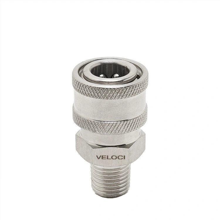 Veloci- 1/4" Stainless Steel Quick Connect Socket Male
