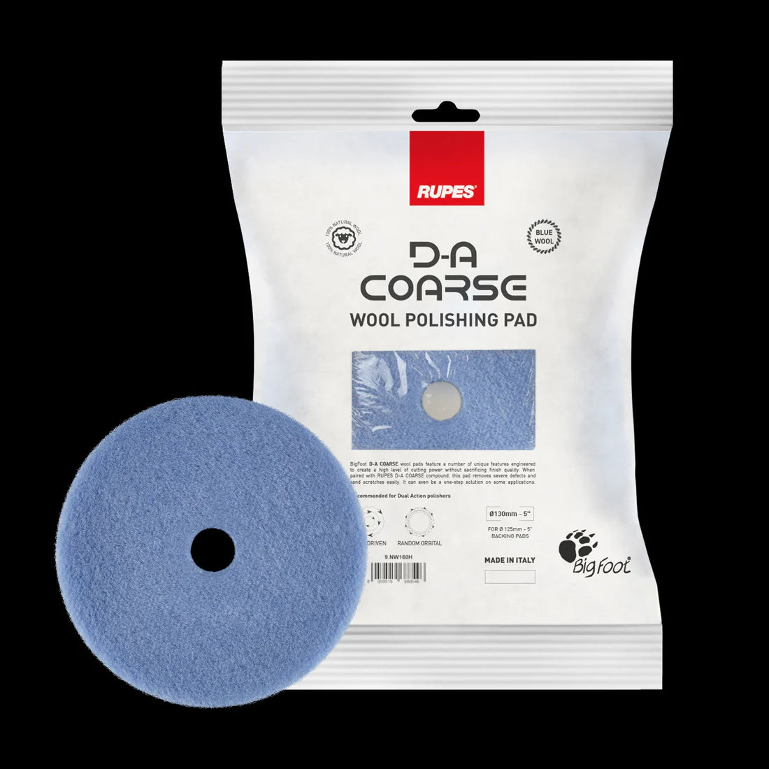 Rupes- 6" DA Course Wool Polishing Pad