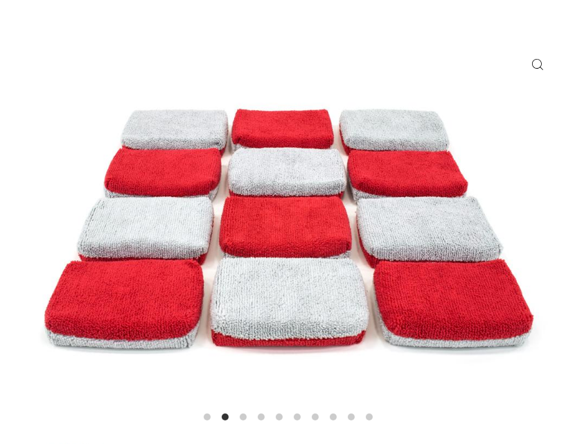 Autofiber Thin Microfiber Coating Applicator Sponge with Plastic Barrier - 12 pack