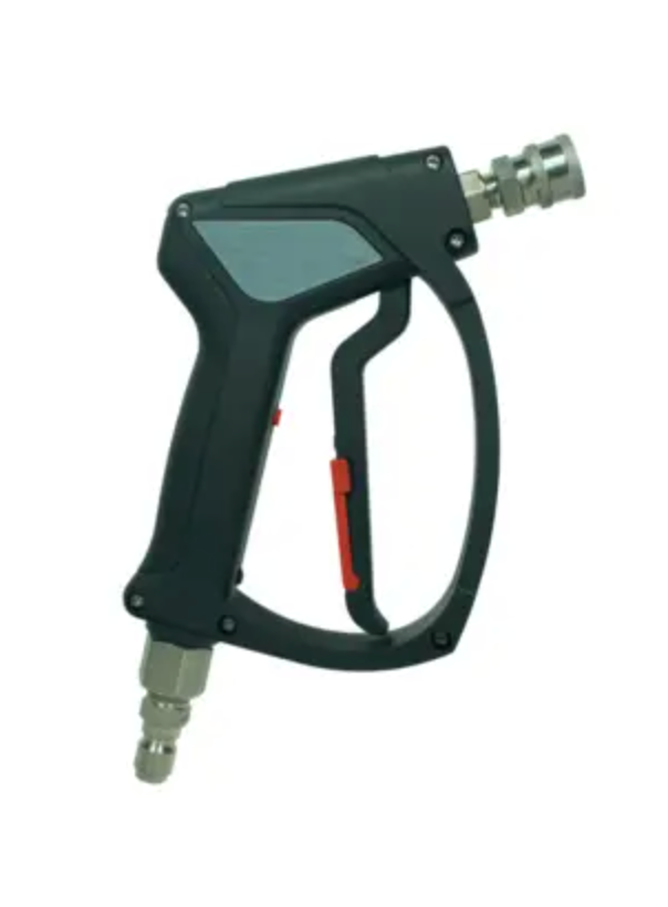 Black SGS35 Spray Gun with Stainless Steel QCs