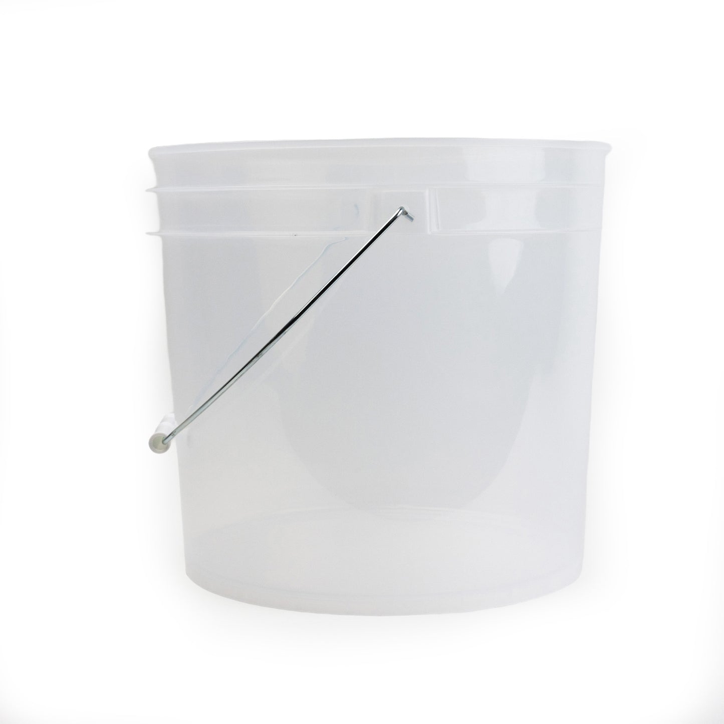 3.5 Gallon Black Plastic Pail Transparent Bucket