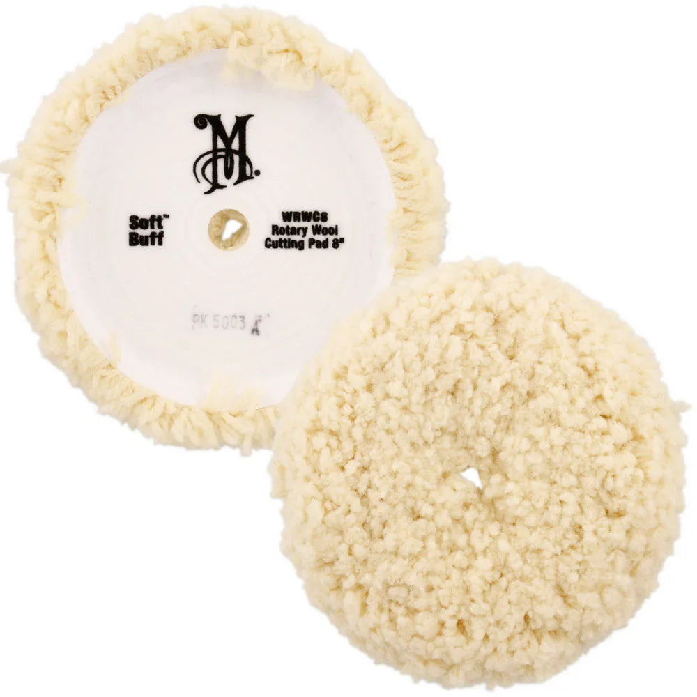Rotary Wool Light Cutting Pad 8" Hook and Loop