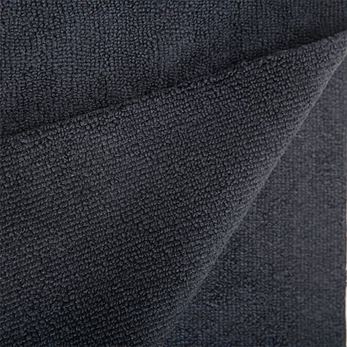 BLACK MICROFIBER TOWEL