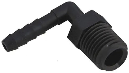 WHITE OR BLACK elbow Hose Barb 5/8"