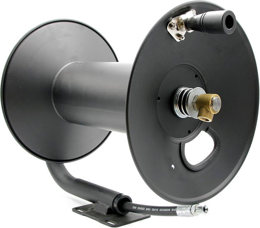 Veloci - 100ft PAINTED HOSE REEL 3/8 MXF, 140F MAX TEMP