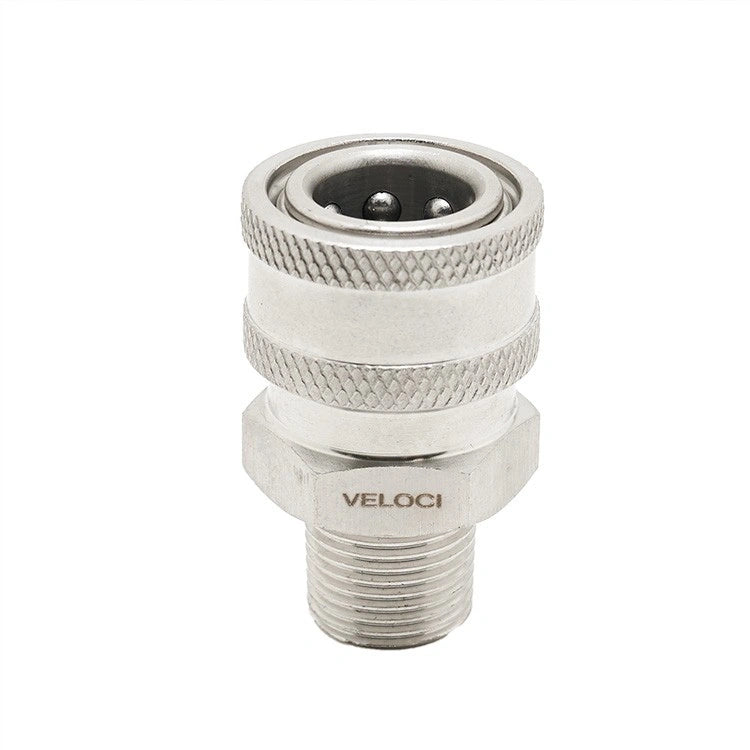 Veloci- 3/8" Stainless Steel Quick Connect Male Socket Male
