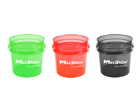 Large MaxShine Bucket Red/Green/Black/Blue