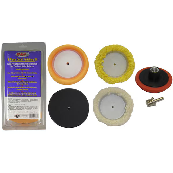 6 Piece Detail Polishing Kit- Hi-Buff