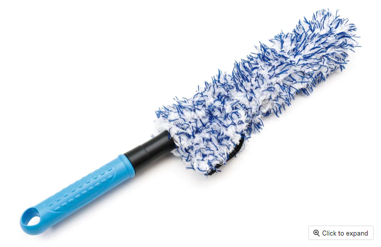 Autofiber [Barrel Blade] Wheel Brush with Plush Microfiber Cover