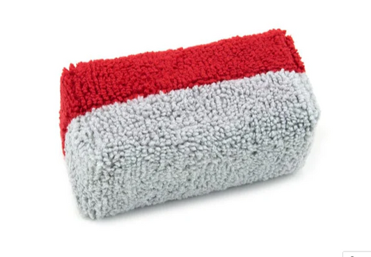 1 - Mini [Saver Applicator Terry] Microfiber Coating Applicator Sponge with Plastic Barrier