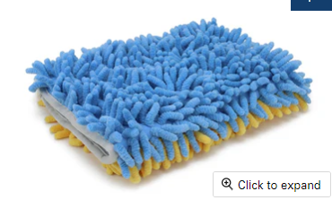 Autofiber [Zero Cuff] Microfiber Noodle Wash Mitt (7 in. x 9 in.) 1 pack