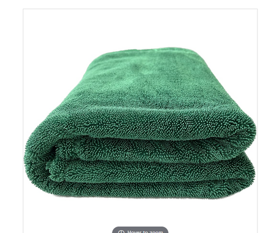 The Green Goblin Twisted Loop Microfiber Drying Towel 1200 GSM, 24"x36"