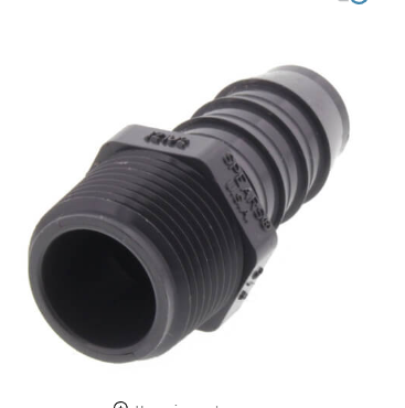 3/4" PVC Barbed Adapter