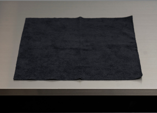 16X16 Black Edgeless Microfiber Towel