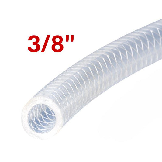 Hose, Clear Braided 3/8 ID each Foot