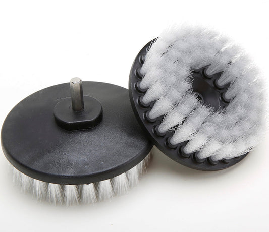 5" Drill Brush-  WHITE Bristles