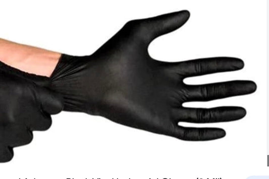 Advance Black Nitrile Gloves- Small- 100 pcs...