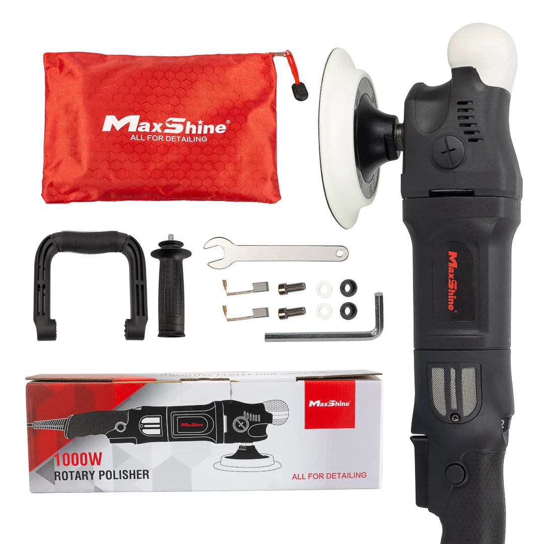 MaxShine-  M1000 | Rotary Polisher Buffer  - 5in Plate, 1000W