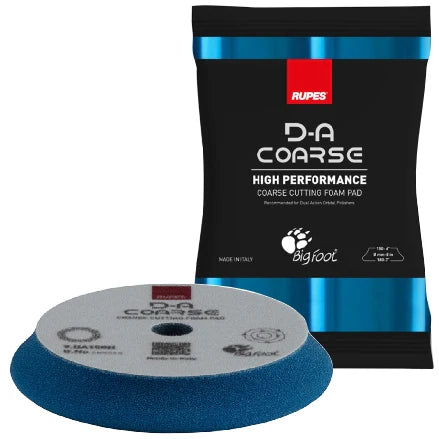 Rupes D-A COARSE Polishing Foam Blue Pad - 6"