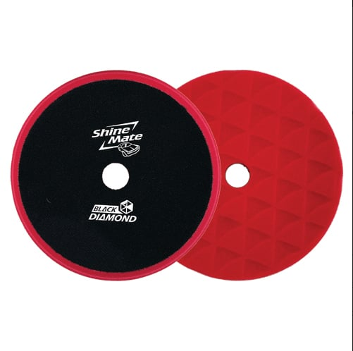 6" ShineMate Red Finishing Pad