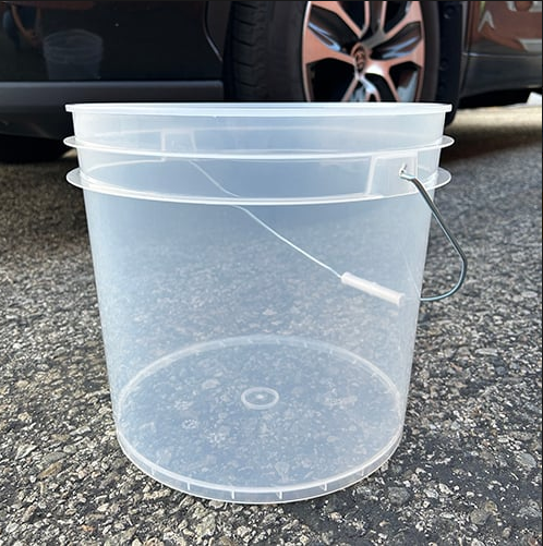 3.5 Gallon Plastic Pail Transparent Bucket