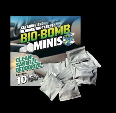 Bio-Bomb Minis: Dissolvable Cleaning and Deodorizing Tablets - 10 PK