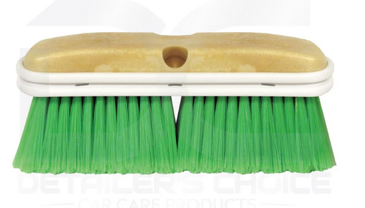 10" Truck Wash Brush- Soft Green Bristle