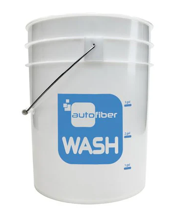 Autofiber [WASH BUCKET] 5 Gallon Clear with Gallon Markers