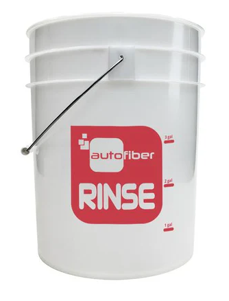 Autofiber [RINSE BUCKET] 5 Gallon Clear with Gallon Markers