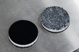 Buff and Shine 392MFP URO FIBER 3" 2 PACK BLACK/WHITE MICROFIBER CUTTING