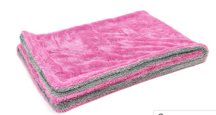 Dreadnought - Microfiber Car Drying Towel (20 in. x 30 in., 1100gsm) - 1 pack Pink