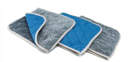[Smooth Glass Flip] Microfiber Glass Towels (8 in. x 8 in., 1000 gsm) 3 pack