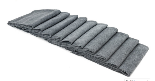 10 PACK[Utility 300] All-Purpose Edgeless Microfiber Towel (16 in x 16 in., 300 gsm) (GRAY)