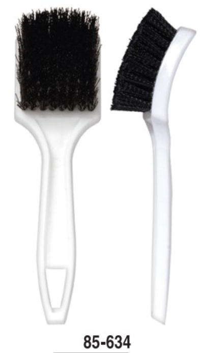 Carpet and Floor Mat Brush - Black and white
