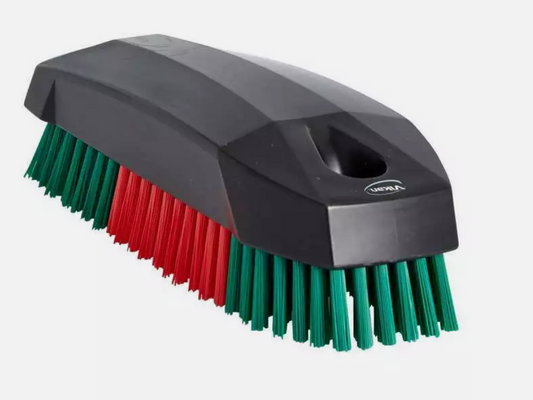 Vikan Hand and Nail Brush BLK/RED/GRN