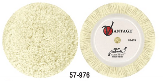 Pad, SM Arnold  8" "Vantage" Wool buff/compound  pad with velcro