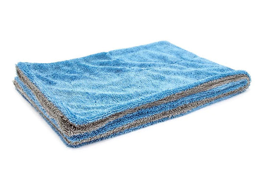 Autofiber Dreadnought - Microfiber Car Drying Towel (20 in. x 30 in., 1100gsm) - 1 pack-BLU/GRAY