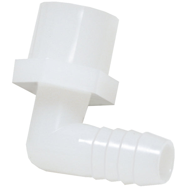 WHITE OR BLACK elbow Hose Barb 5/8"