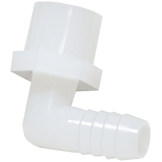 WHITE OR BLACK elbow Hose Barb 5/8"
