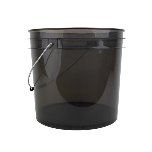 3.5 Gallon Black Plastic Pail Transparent Bucket