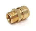 3/8 Coupler Brass Quick Connect X M22 Male- Veloci