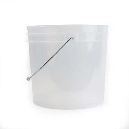3.5 Gallon Black Plastic Pail Transparent Bucket